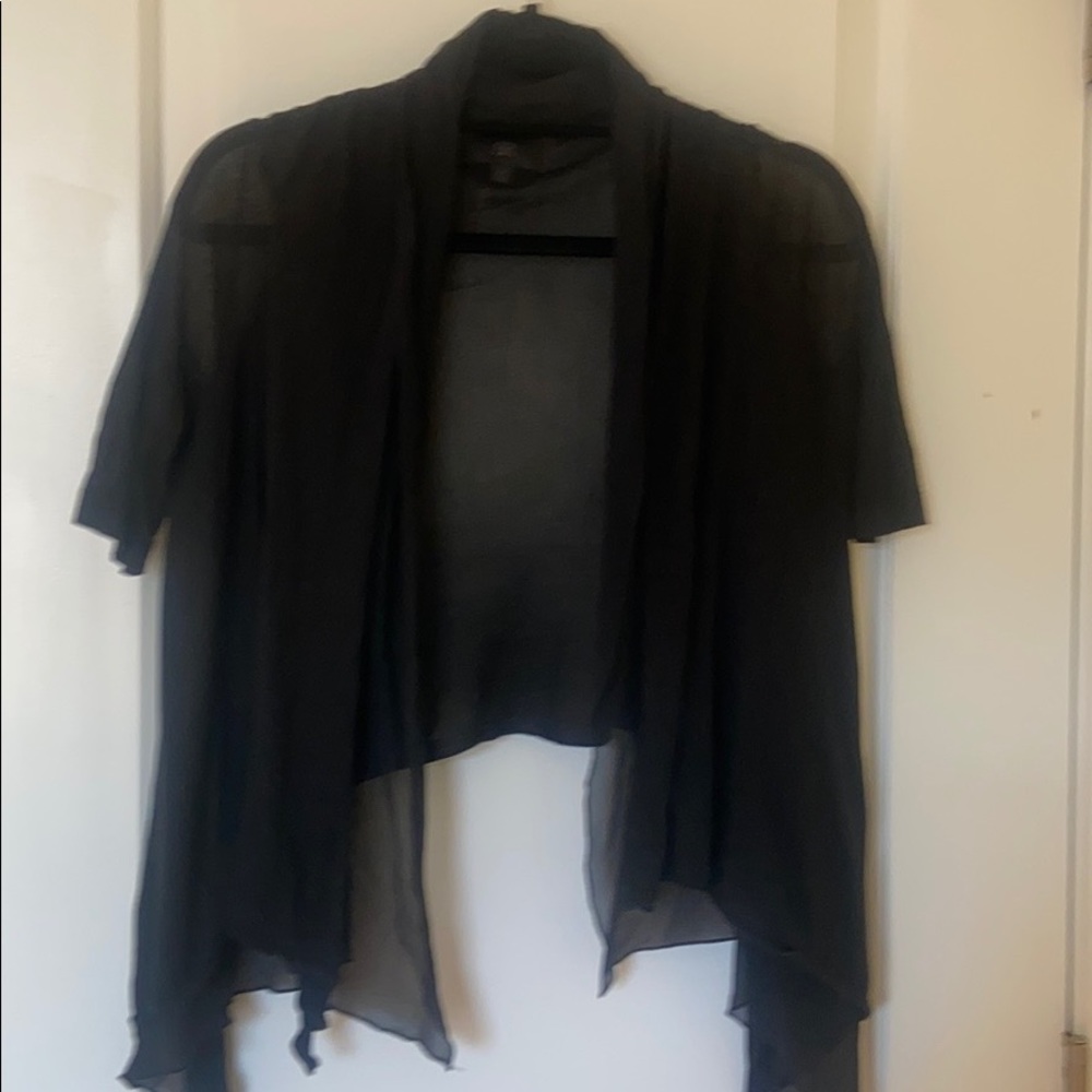 Banana Republic Black Sheer Cardigan Sz XS